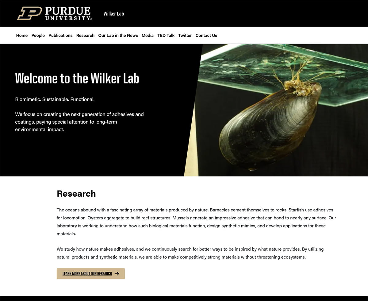 Chemistry Wilker Lab's homepage